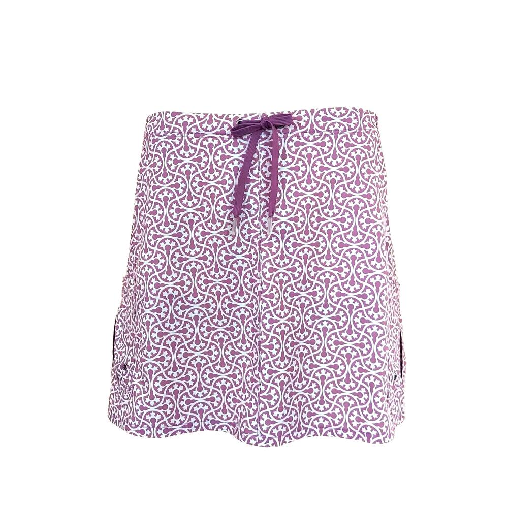 Title Nine Purple Geo Print 4-Pocket Athletic Golf Skort